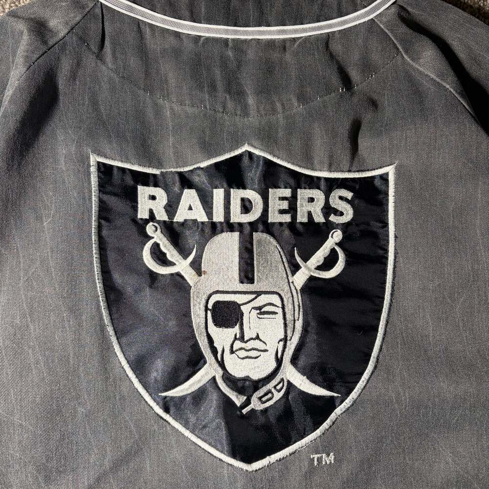 NFL VTG 90s LOS ANGELES RAIDERS STARTER BASEBALL JERSEY - Picture 4 of 5
